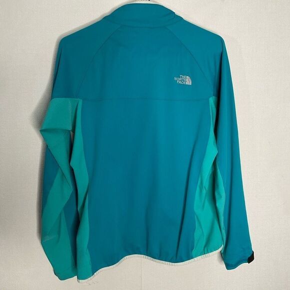 The North Face‎ Women's Large Windstopper Blue TwoTone Softshell Full Zip Jacket - Picture 7 of 11